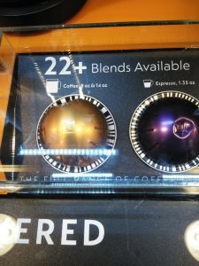 Nespresso VertuoLine bar coded capsule